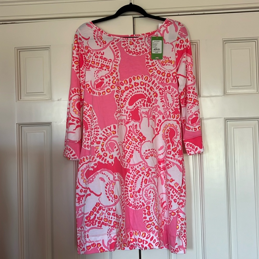 NWT LILLY PULITZER MARLOWE DRESS IN TRUNK IN LOVE SIZE LARGE